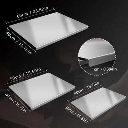 🧄 Stainless Steel Chopping Board, Non-slip Cutting Board, Kitchen Accessories, Household Kitchen Gadgets 🍳-VIM