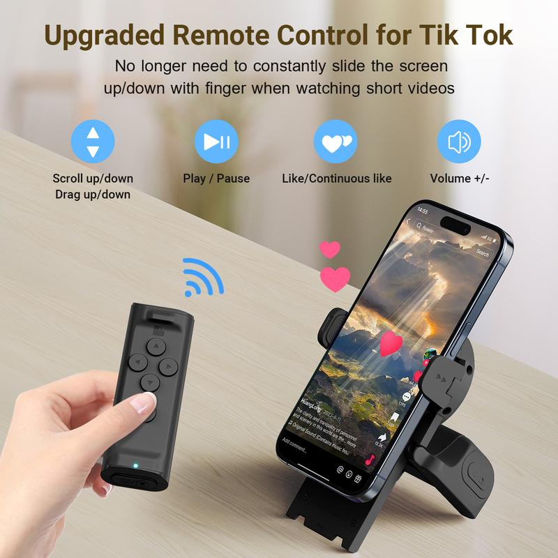 Multi-Function Phone Remote for TikTok, Selfies & E-Reading Gift-Focused-SUY