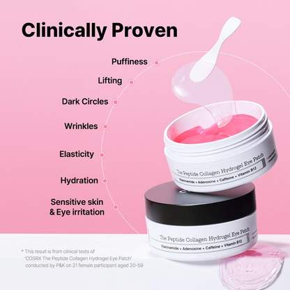 The Peptide Collagen Hydrogel Eye Patch Reduce Puffiness Hydrate Under-Eye Bags in 10 Minutes-VIM