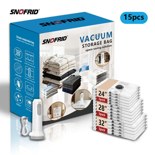 Snofrid Cordless Vacuum Storage Compression Bag Set 🧳-VIM