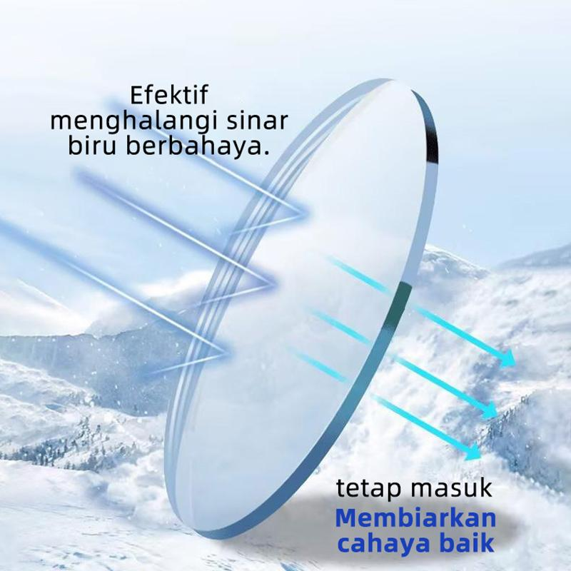 Kacamata Baca Lensa Anti Radiasi PlusFrame Modis Frame Fashion Stylish Unisex Pria Wanita Anti Sinar Biru-VIM