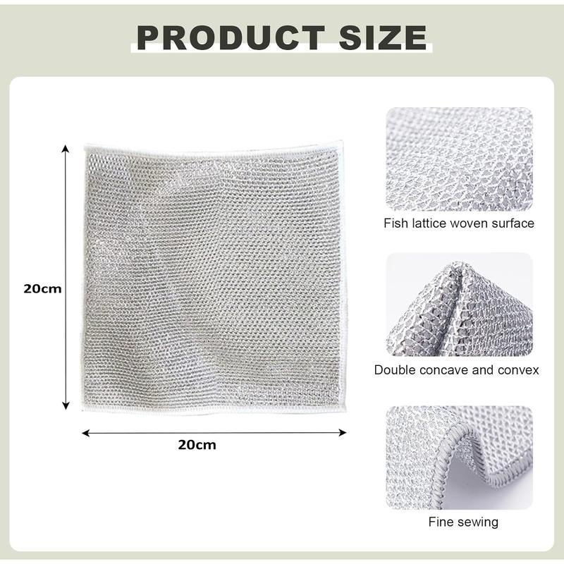 🧼Kain Lap Dapur KawatSikat Cuci PiringPembersih Kerak PanciSerbaguna HM1013-VIM