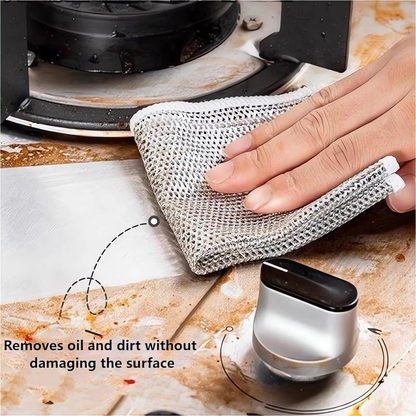 🧼Kain Lap Dapur KawatSikat Cuci PiringPembersih Kerak PanciSerbaguna HM1013-VIM