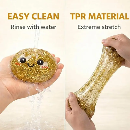 🥟Soft Stress Relief Squeeze Toy, Mystery Glitter Dumpling Decompression Toy-VIM
