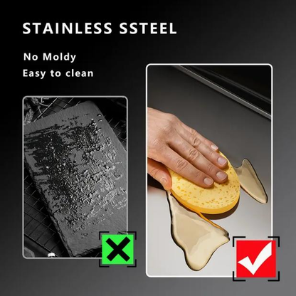 🧄 Stainless Steel Chopping Board, Non-slip Cutting Board, Kitchen Accessories, Household Kitchen Gadgets 🍳-VIM