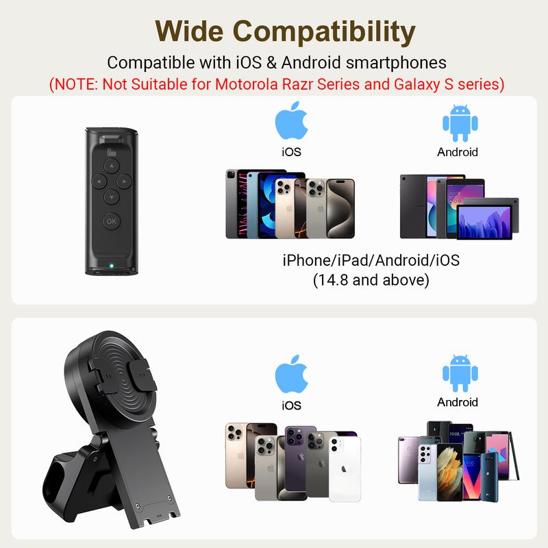 Multi-Function Phone Remote for TikTok, Selfies & E-Reading Gift-Focused-SUY