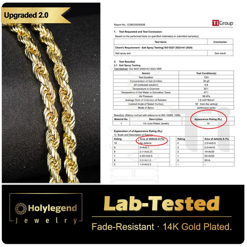 Solid Gold Twisted Necklace, Unisex Adjustable Chain, Ideal Gift for Loved Ones-SUY
