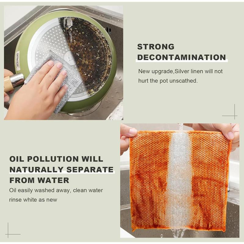 🧼Kain Lap Dapur KawatSikat Cuci PiringPembersih Kerak PanciSerbaguna HM1013-VIM